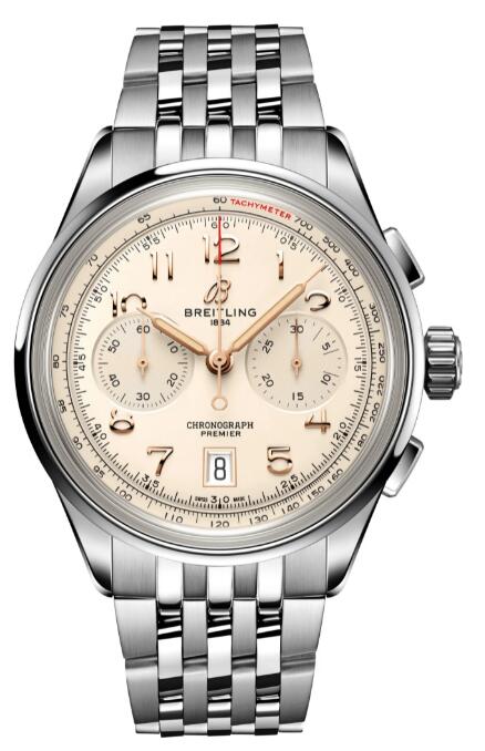 Review 2023 Breitling Premier B01 Chronograph 42 Replica Watch AB0145211G1A1 - Click Image to Close